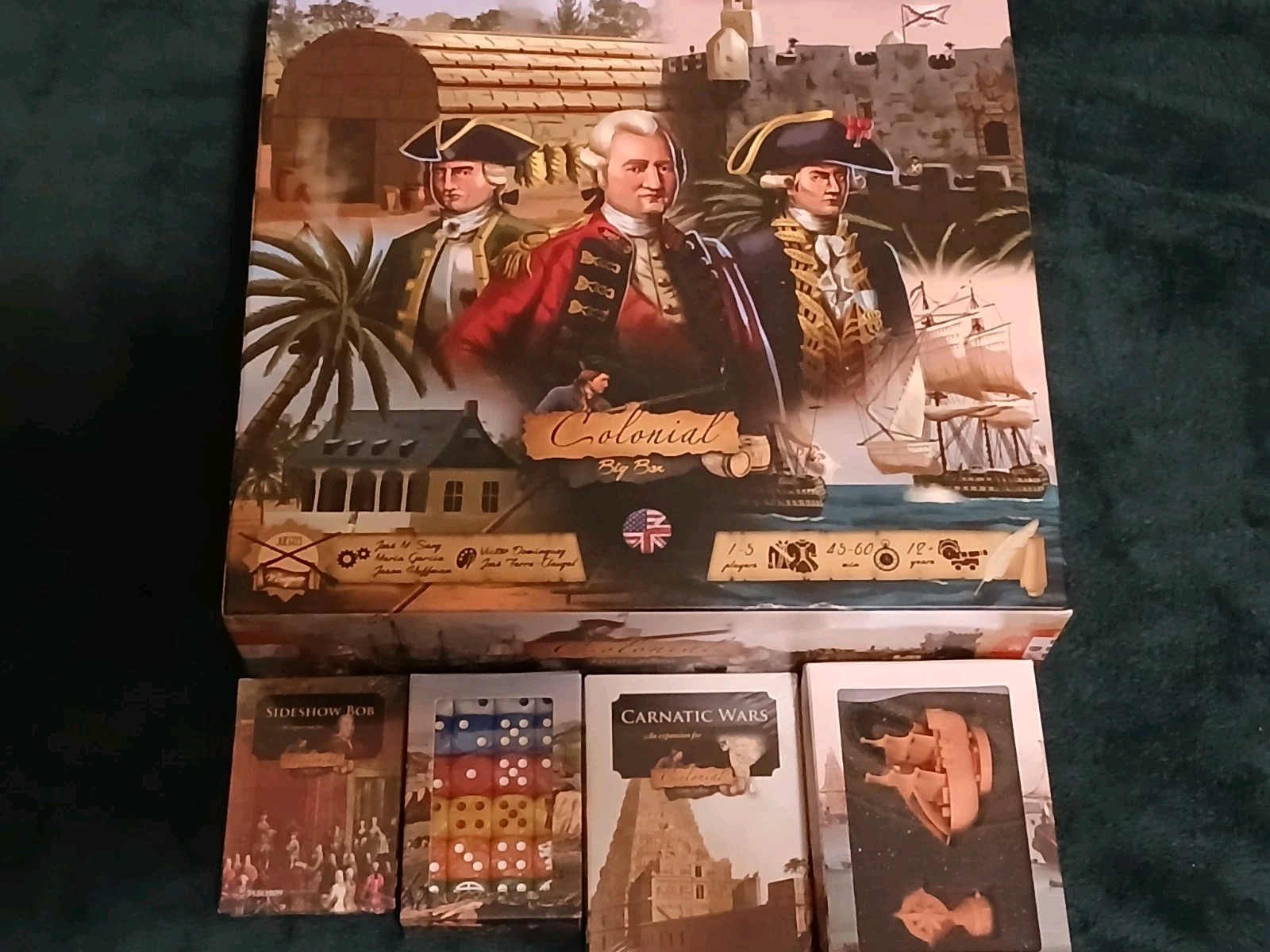 Colonial 1700-1800 Board Game Viceroy of India pledge
