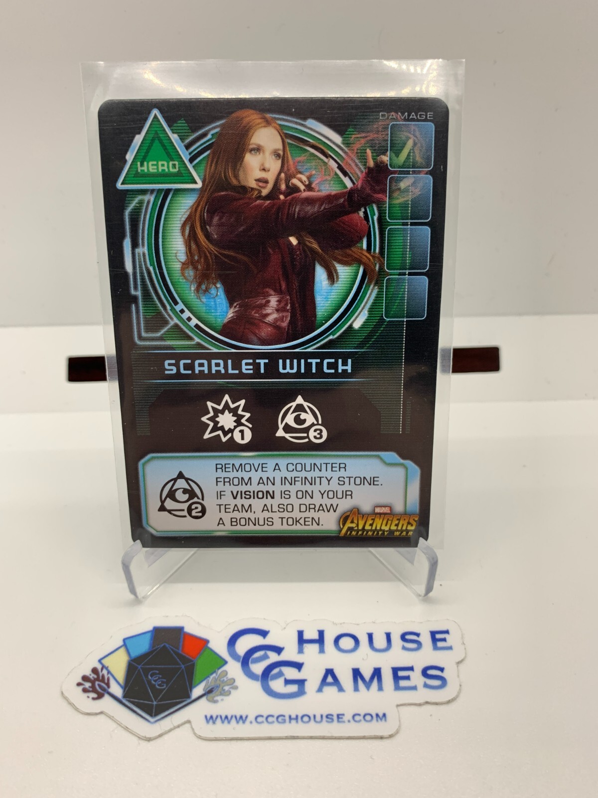 Avengers Thanos Rising Board Game Promo Asset Card – Scarlet Witch *CCGHouse*
