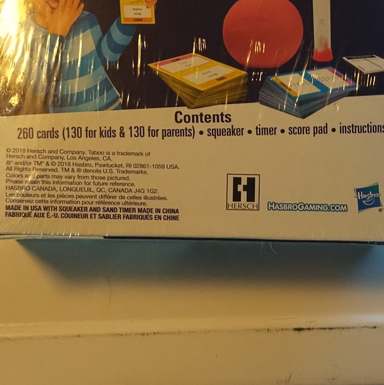 Hasbro Gaming Taboo Kids vs Parents Word Family Game w/ Timer Ages 8+ 4+ Players