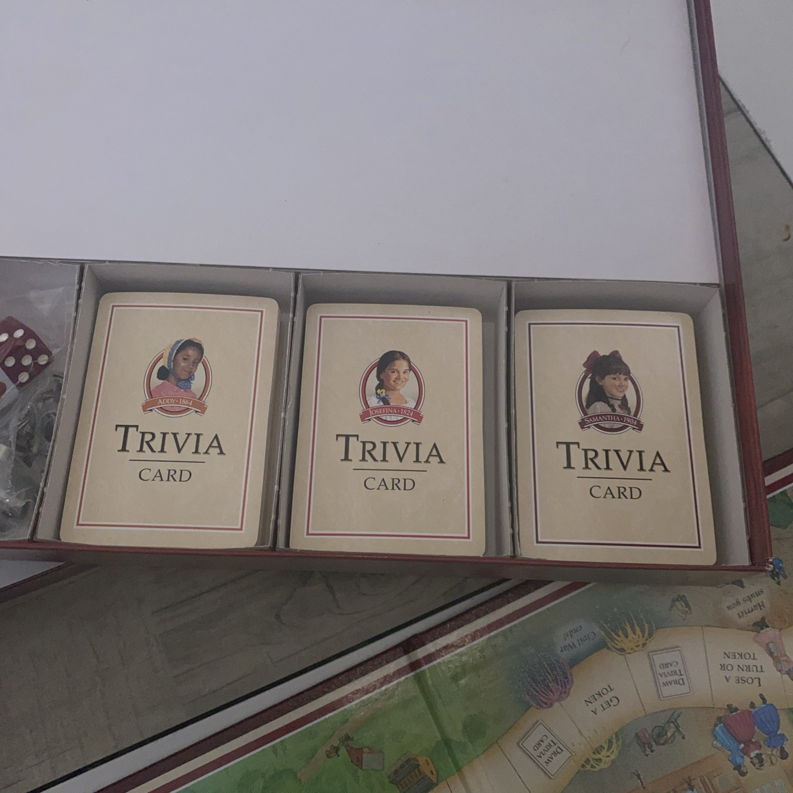 The American Girls Game complete board game 1999 Trivia ages 8 & up Pleasant Co.