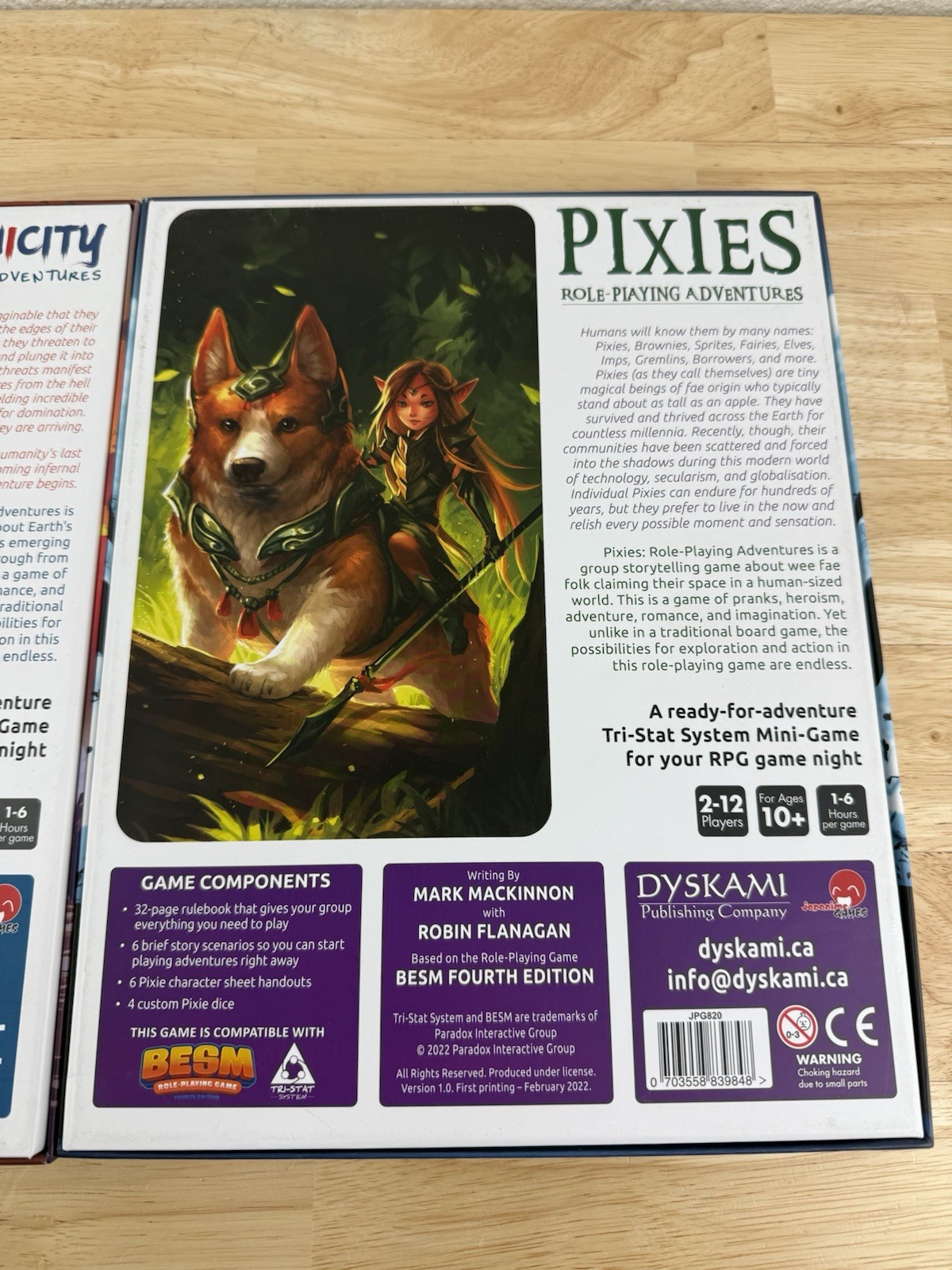 Dyskami Board Game Demon City & Pixies RP Role Playing Adventures Lot 2