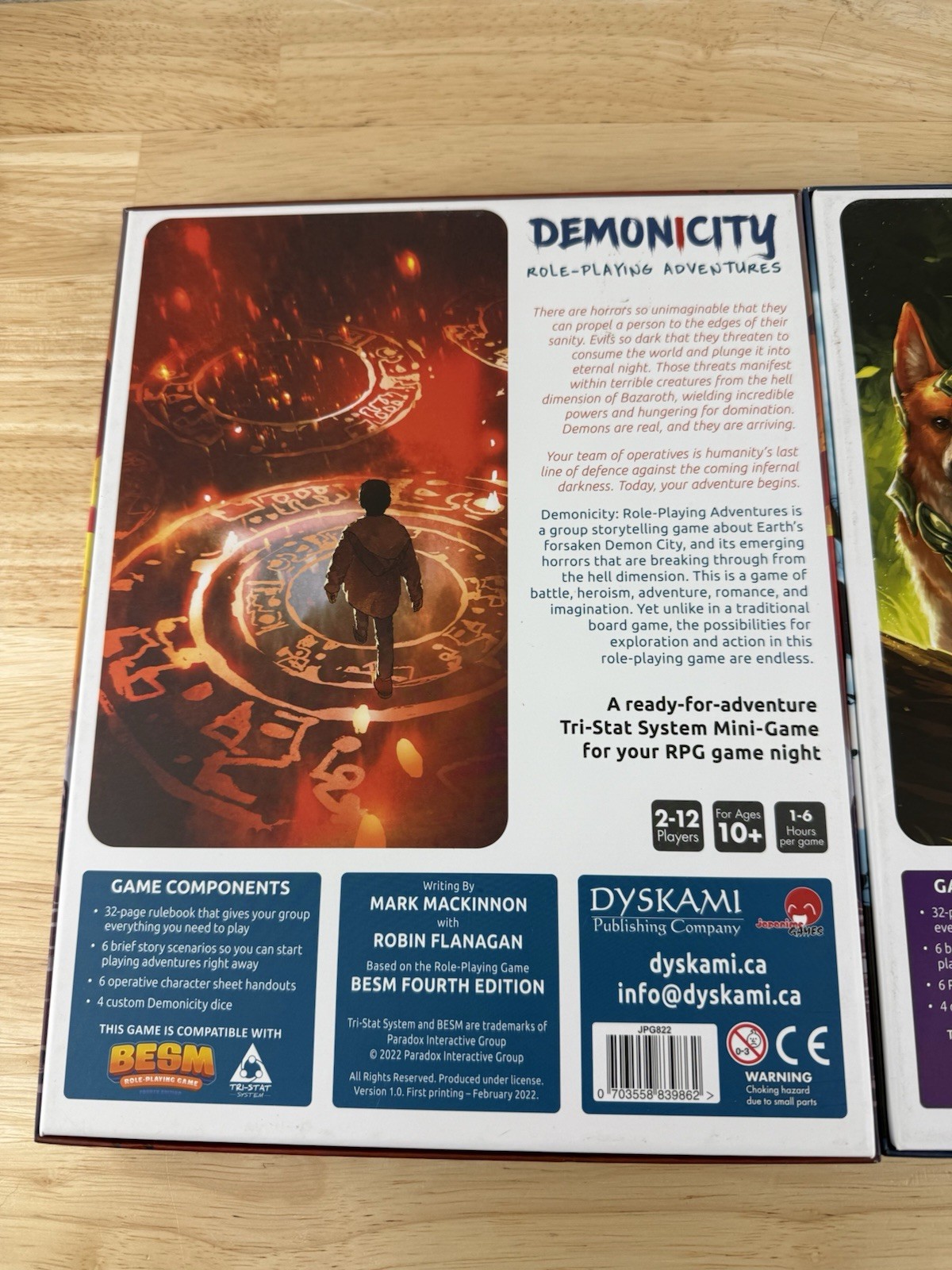Dyskami Board Game Demon City & Pixies RP Role Playing Adventures Lot 2