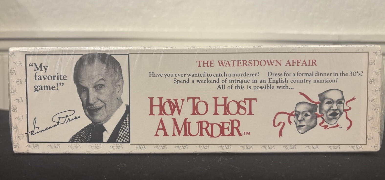 1986 How To Host A Murder Watersdown Affair Sealed & Original Price Tag Party