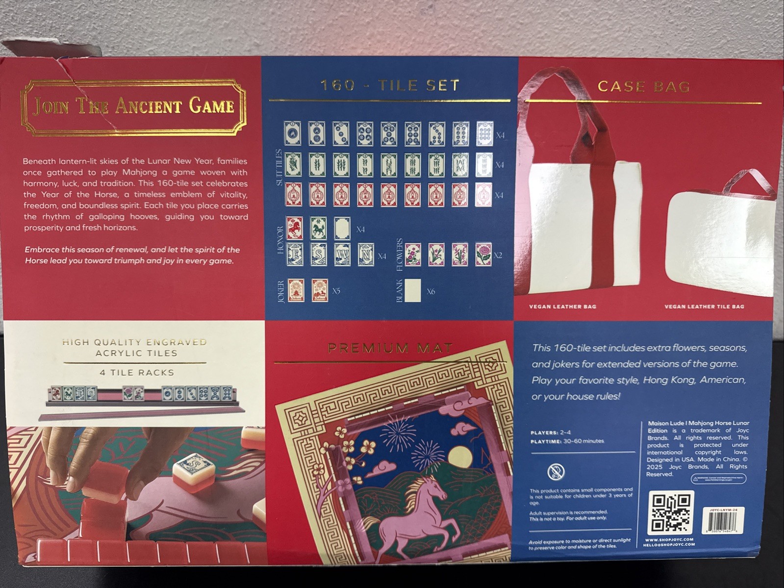 Deluxe Maison Lude Mahjong Horse Lunar Year Edition Starter Kit