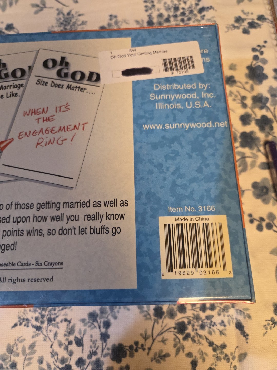Sterling Games- A Party Game. Oh God You’re Getting Married. Brand New Sealed