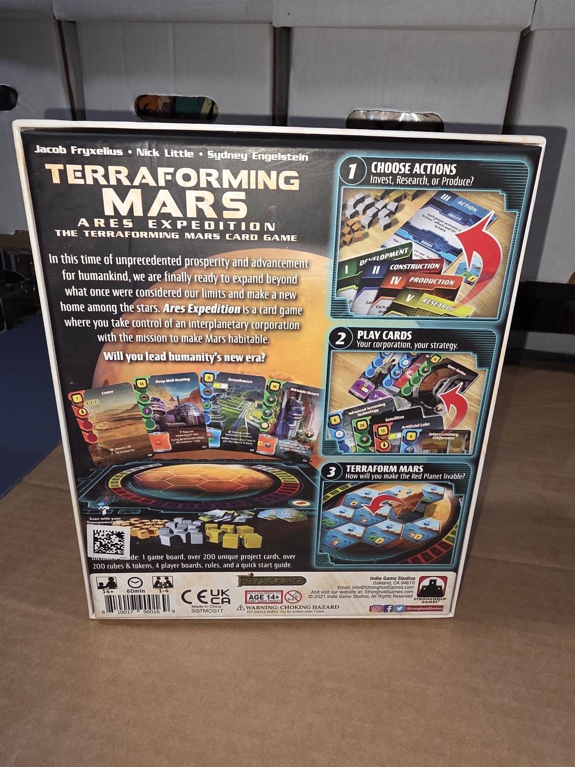 Terraforming Mars: Ares Expedition Card Game 1-4 Players Ages 14+ Stronghold