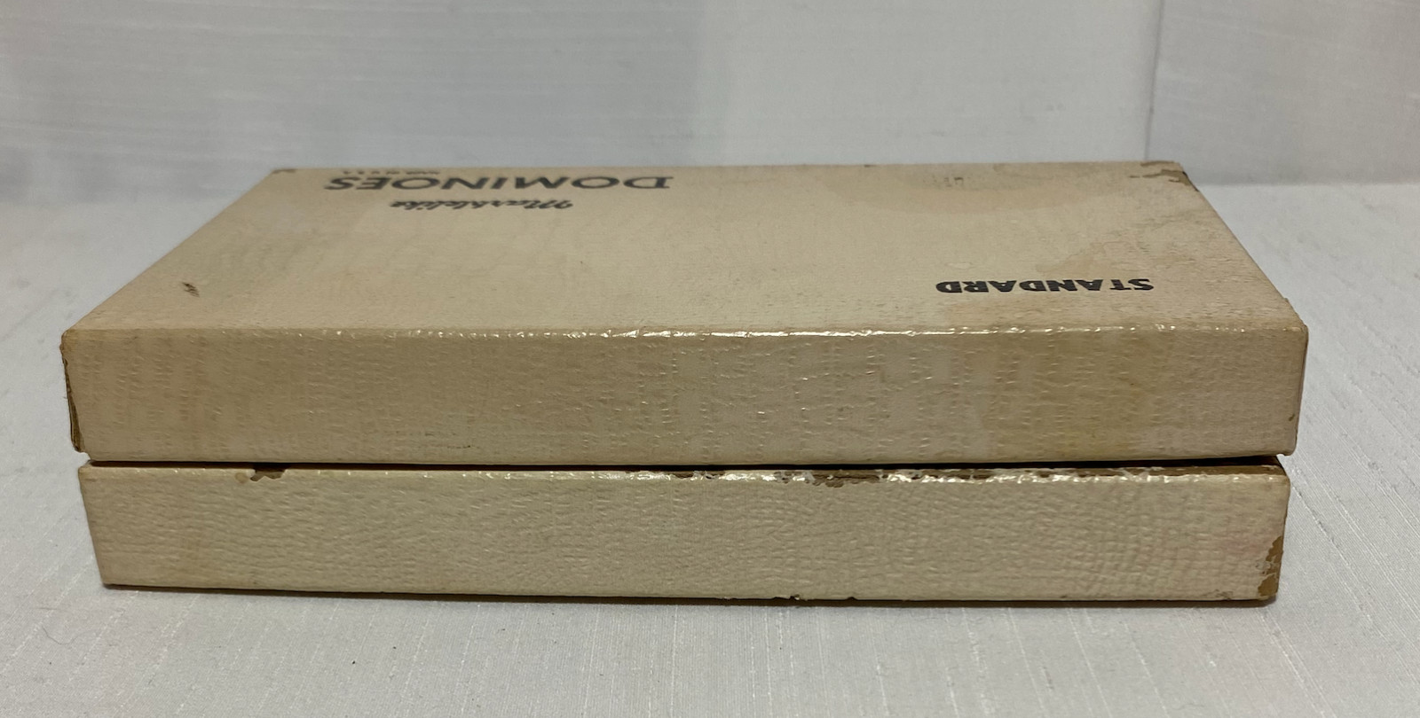 Vintage Puremco Marblelike Black Standard Dominoes No. 616 with Boxes – Lot of 2