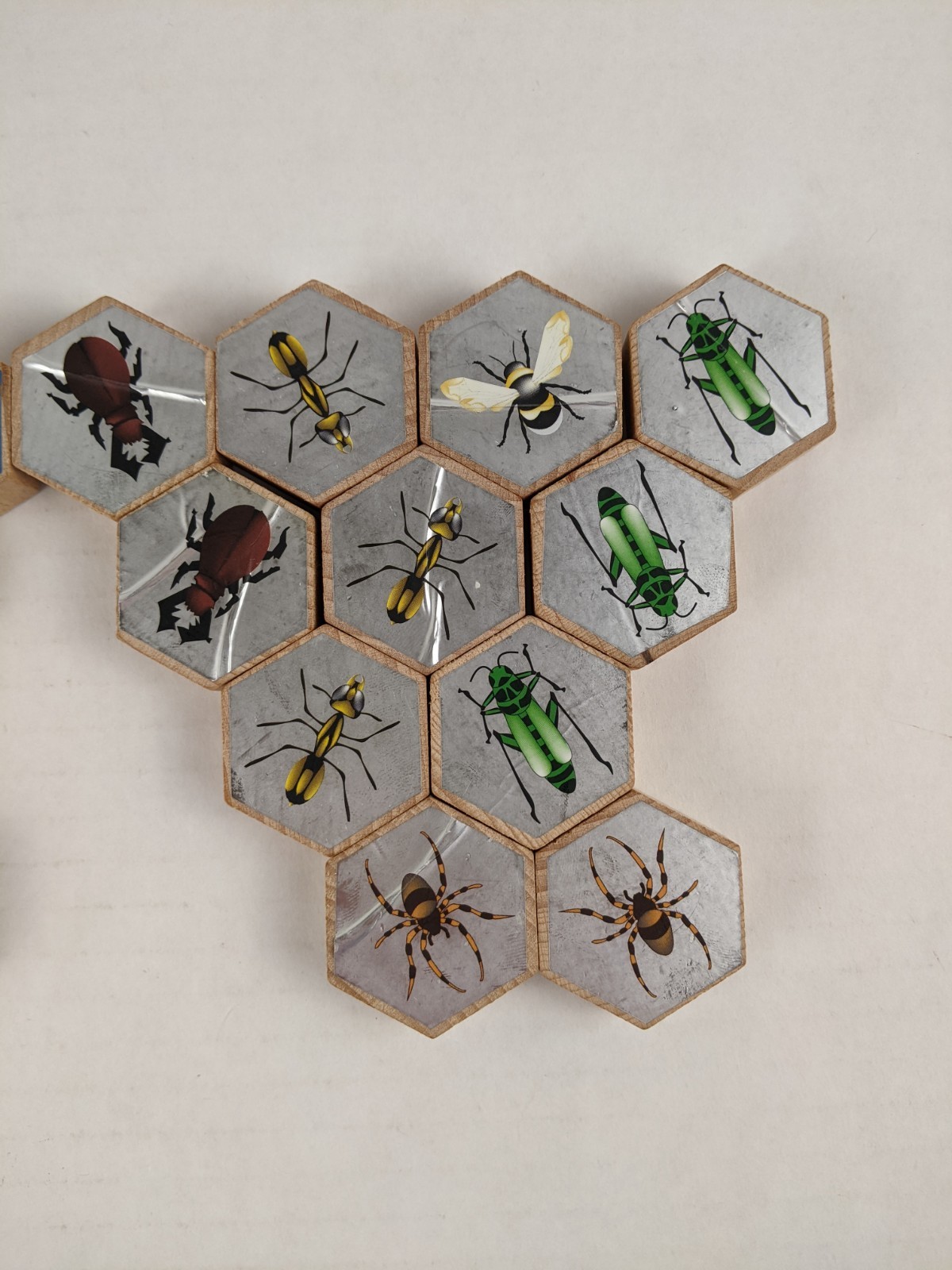 Hive John Yianni Gen42 Four Two Year 2000 Original Wood Tile Game 22 Pieces HTF