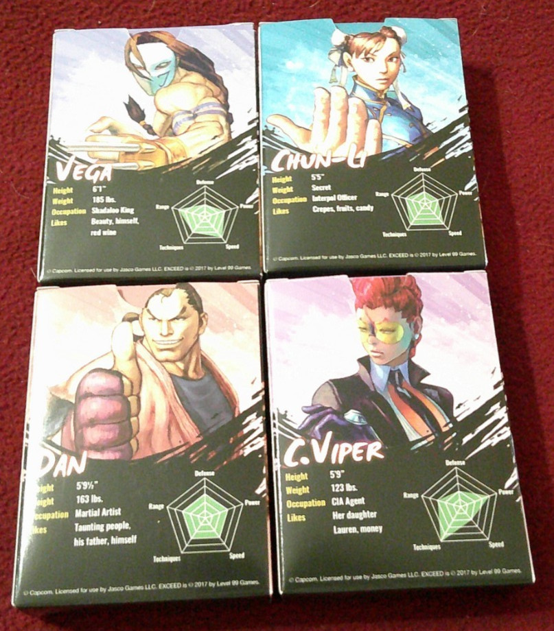 Level 99 Exceed Fighting System Chun Li box Street Fighter sleeved cards