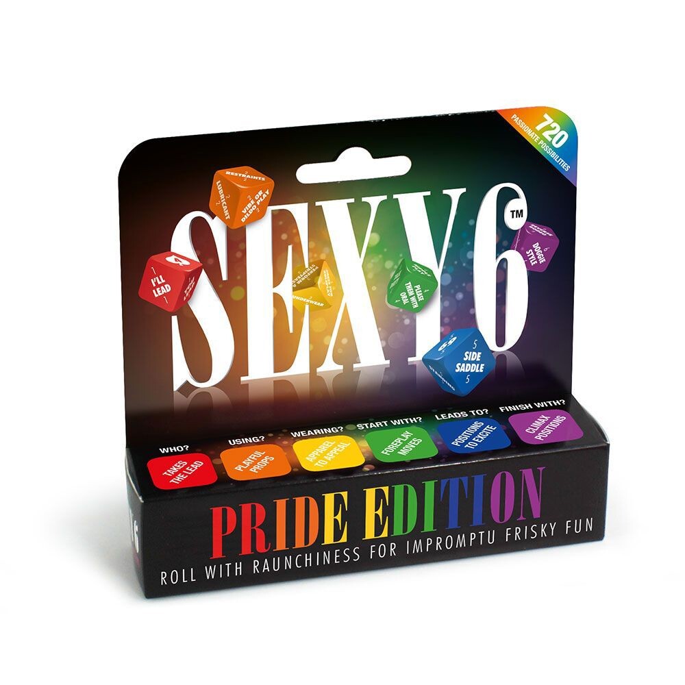 Sexy 6 Dice Game for Couples Pride Edition