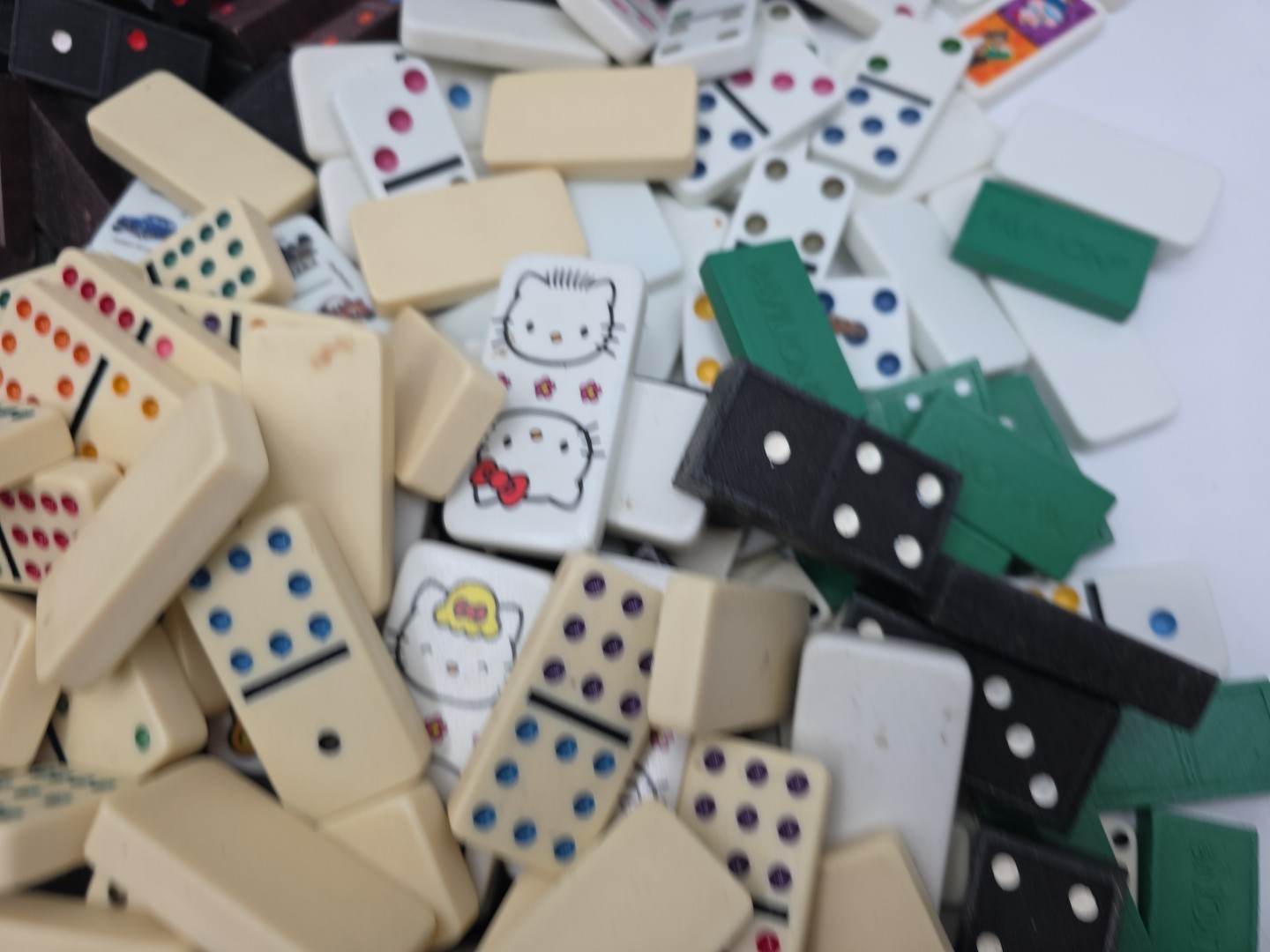 12 LB Domino Lot: Bulk Mixed Dominos Huge Wholesale Game Tile Collection #1
