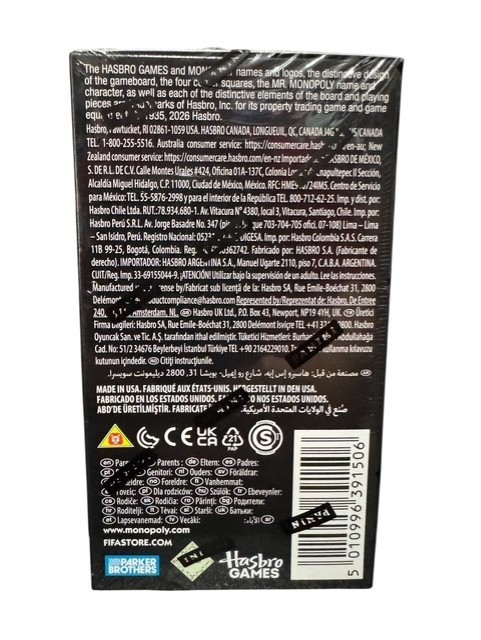 Monopoly Panini Prizm: 2026 FIFA World Cup Trading Cards Booster Box New Sealed