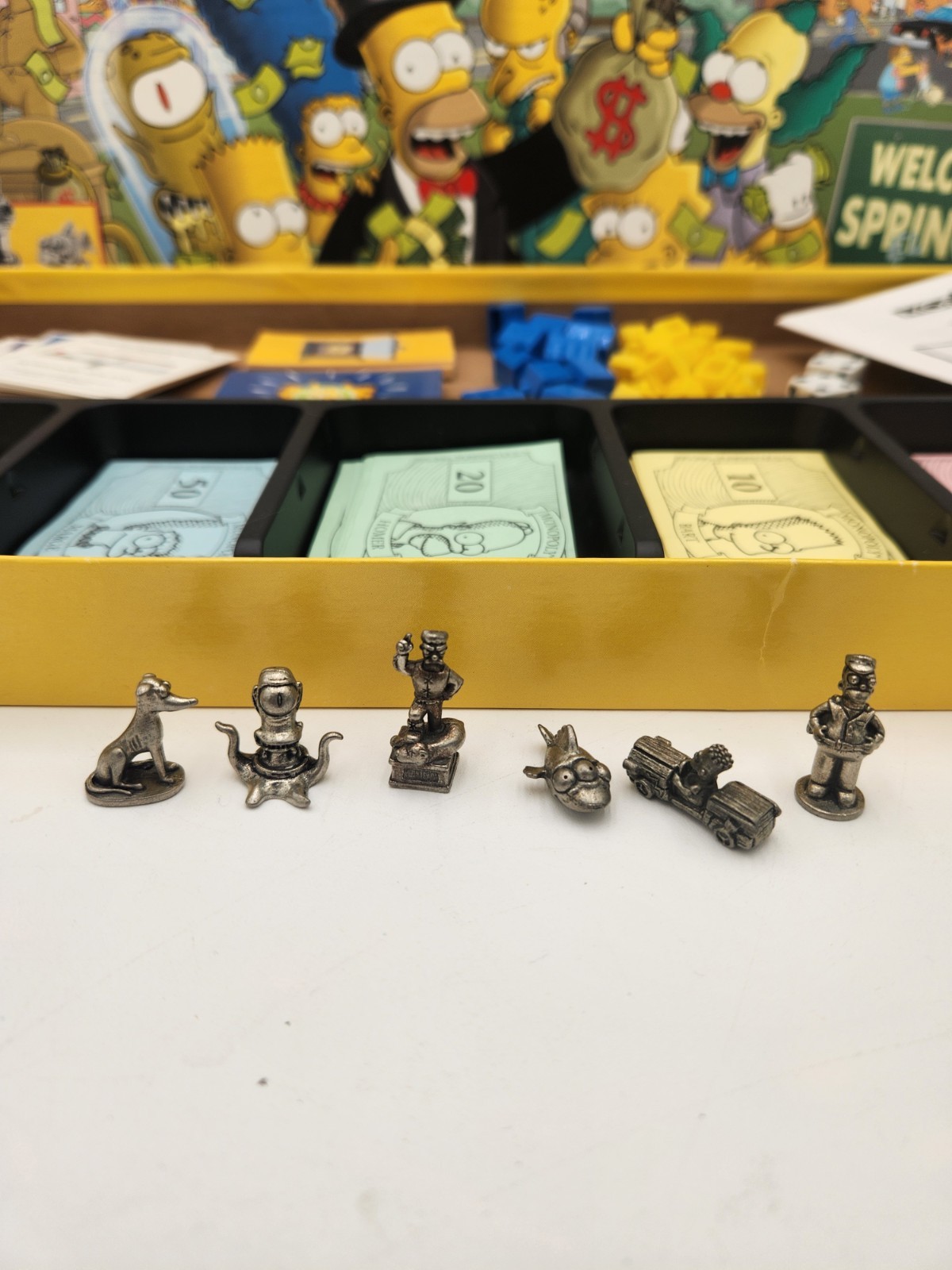 The SIMPSONS Monopoly “Welcome To Springfield” Board Game 2001 100% Complete