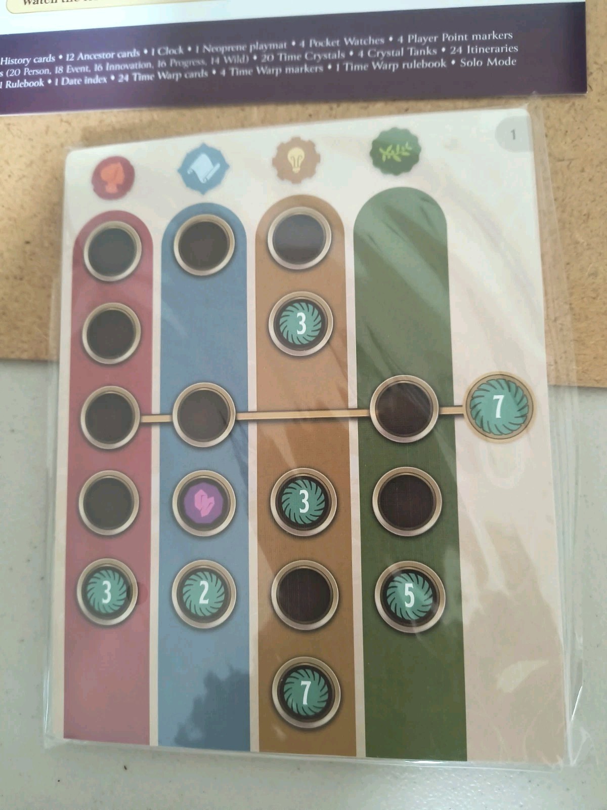 Trekking Through History DELUXE Edition Board Game Solo Mode NOB (Parts Sealed)