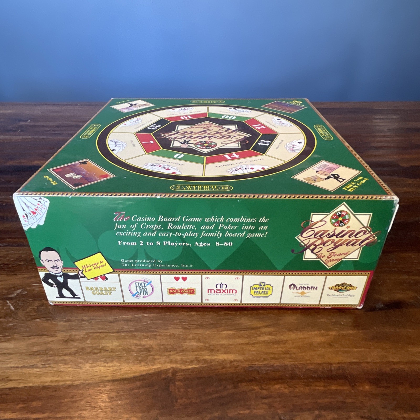 Casino Royale Board Game-combines Elements of Craps Roulette Poker-Complete Set