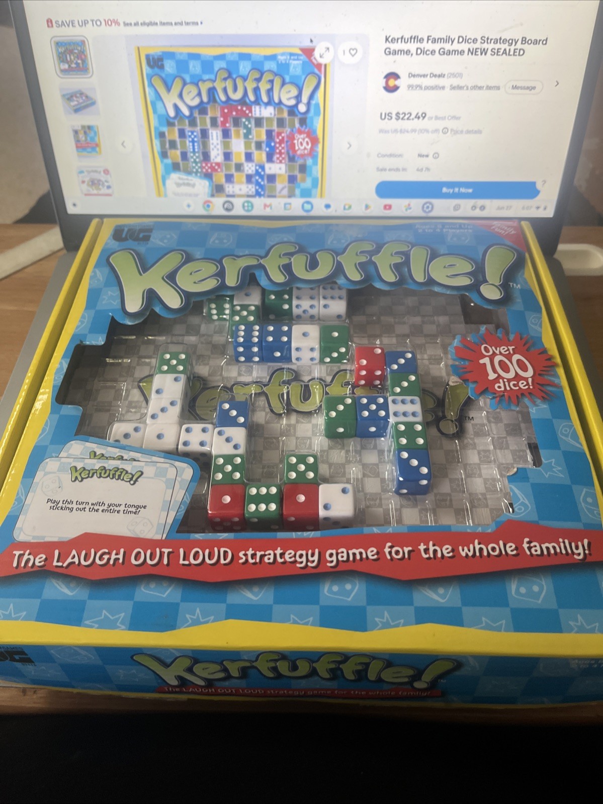kerfuffle Family Dice Strategy Game New In Box