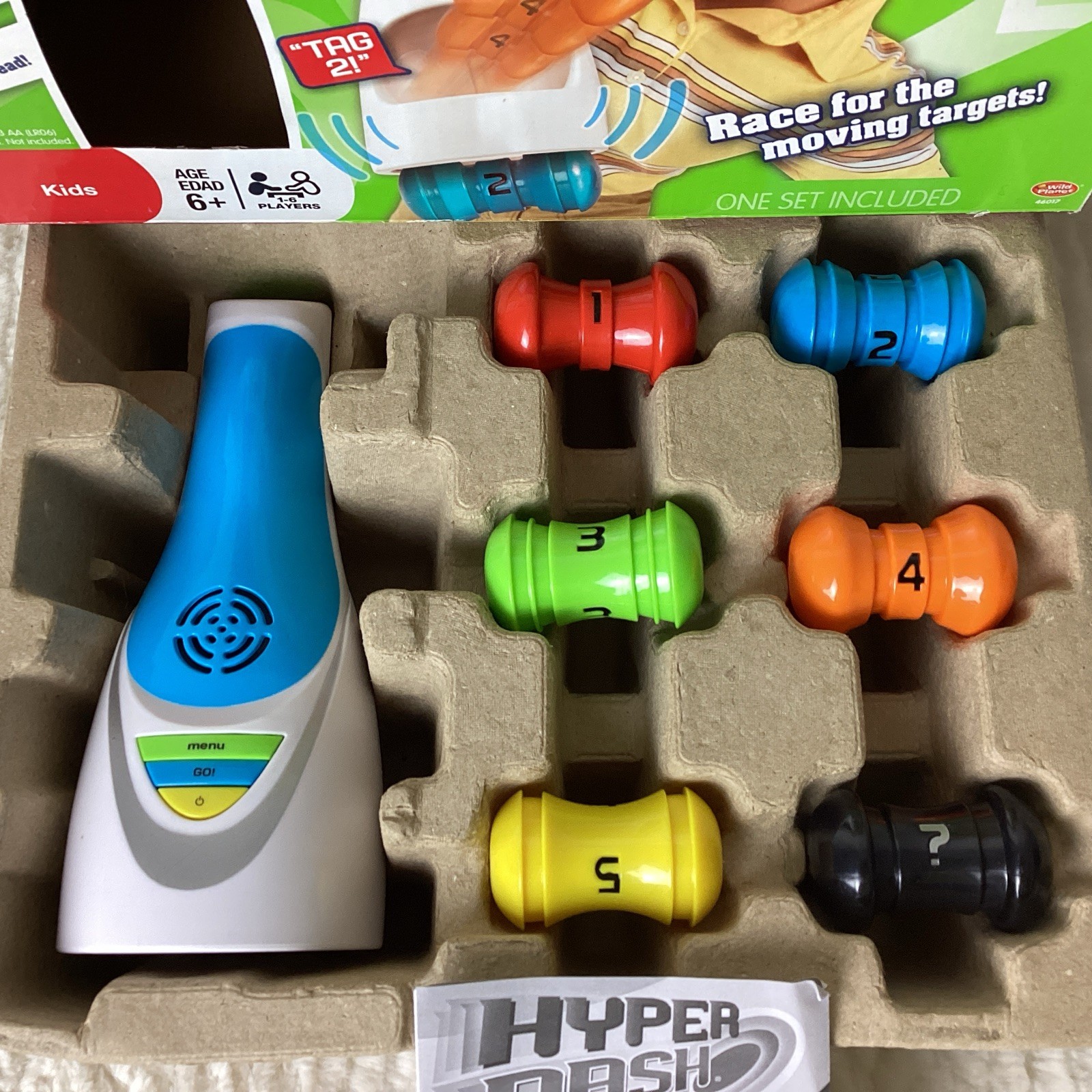 Wild Planet Hyper Dash Extreme Game Tested and Working 1-6 Players Active Fun