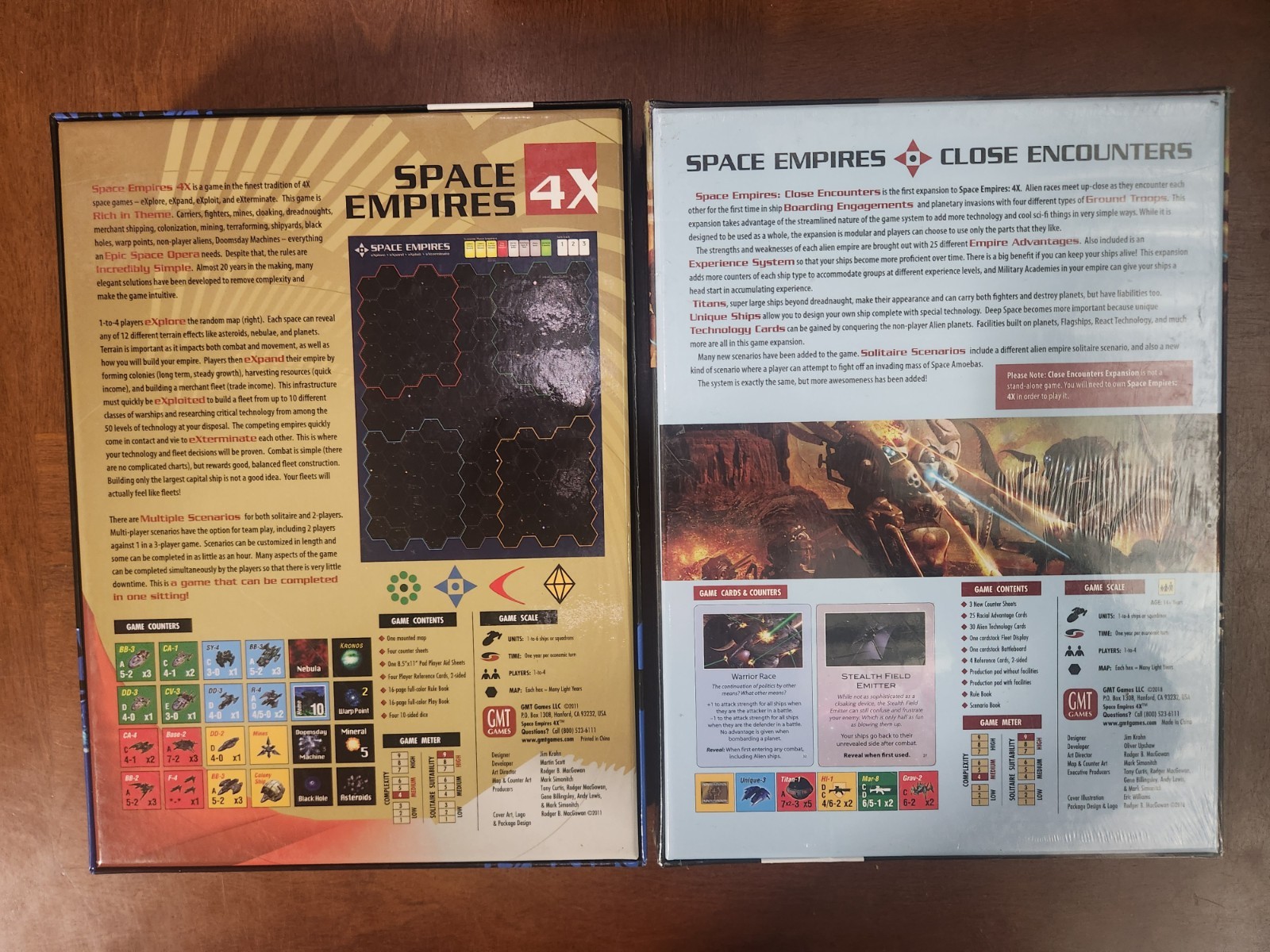 Space Empires 4X GMT Games – 2nd Printing and NEW Close Encounters Expansion