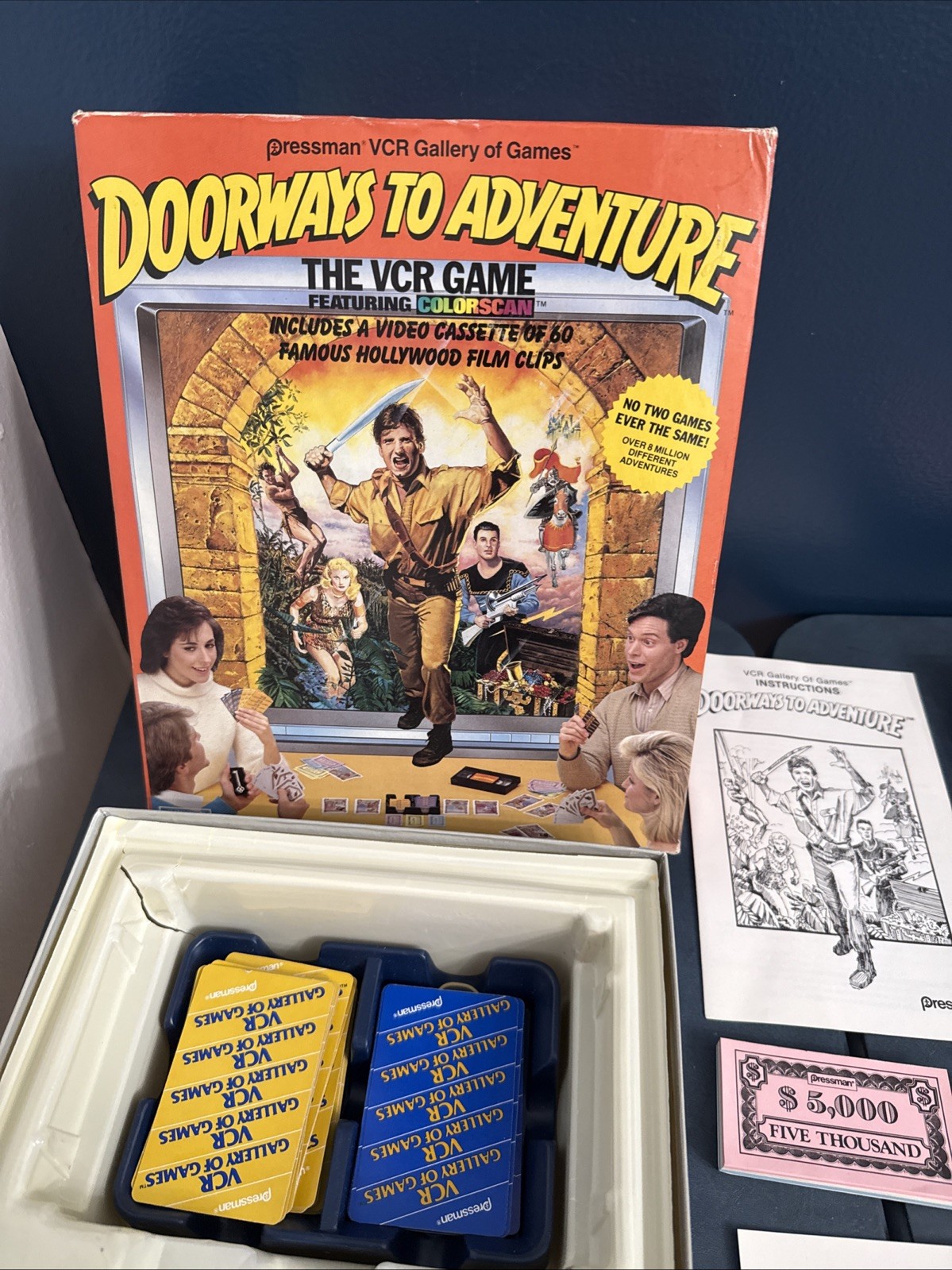Doorways to Adventure VCR VHS Game Pressman Toys 1986 100% COMPLETE!