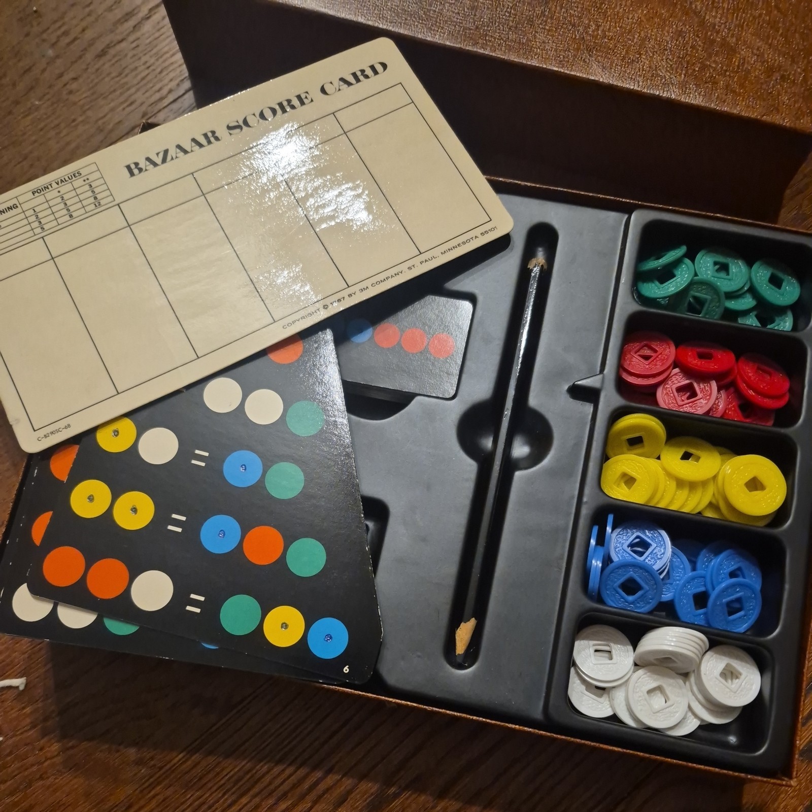 Vintage Rare Bazaar The Trading Game 1967 3M Bookshelf Game 100% LOOK!