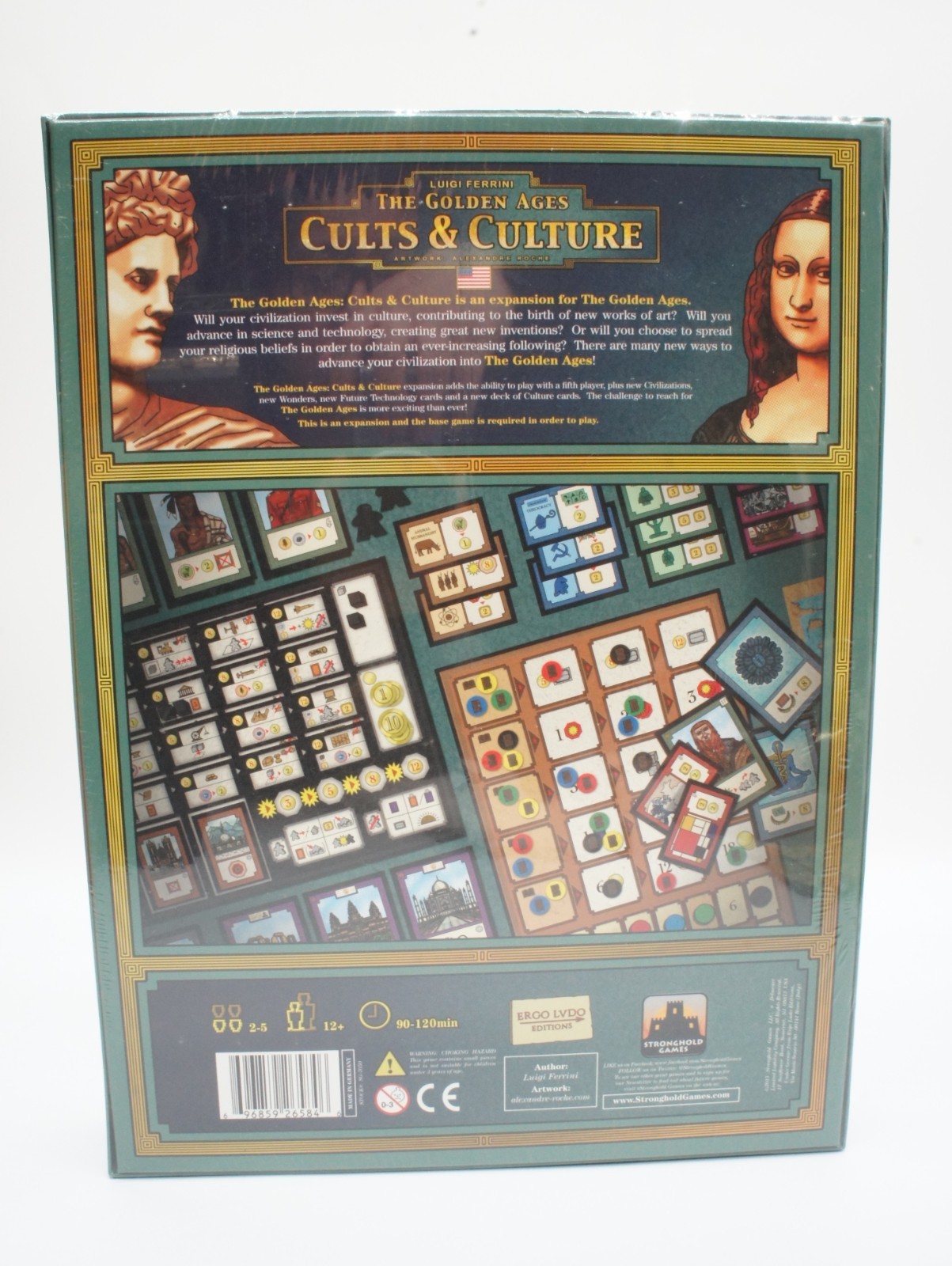 Luigi Ferrini The Golden Ages Cults & Culture Board Game New & Sealed 2015