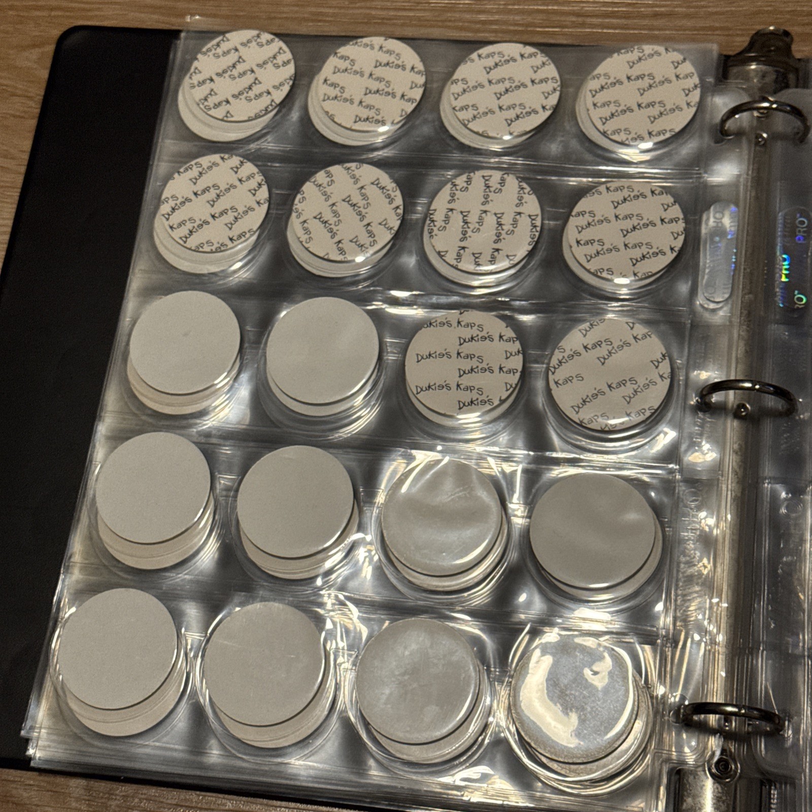 8 Page Pog Cap Collector Album With 160 Pogs