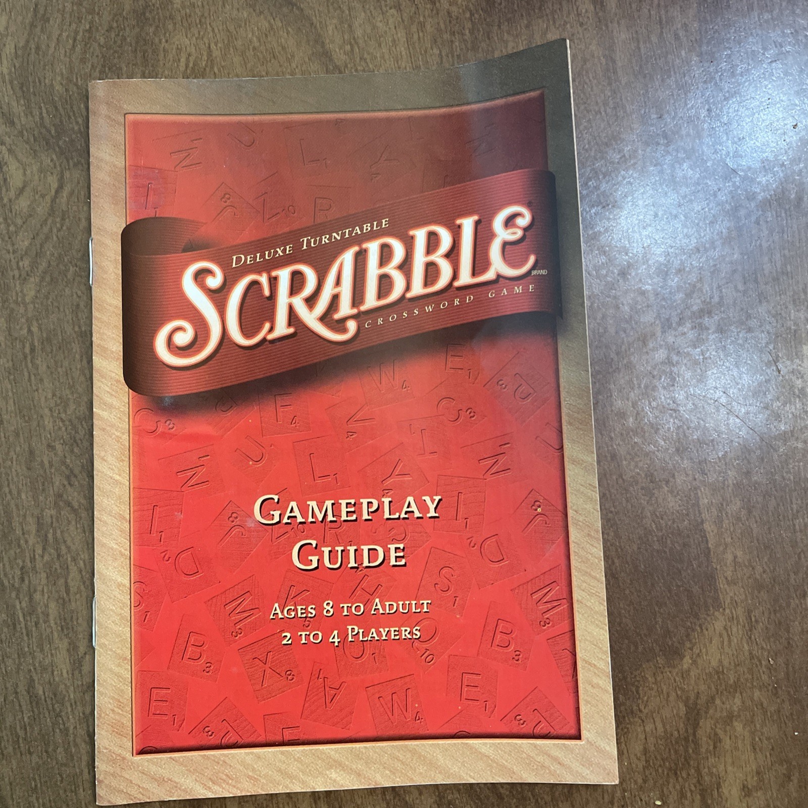 Scrabble Deluxe Turntable Crossword Game Parker Brothers Hasbro 2001 COMPLETE