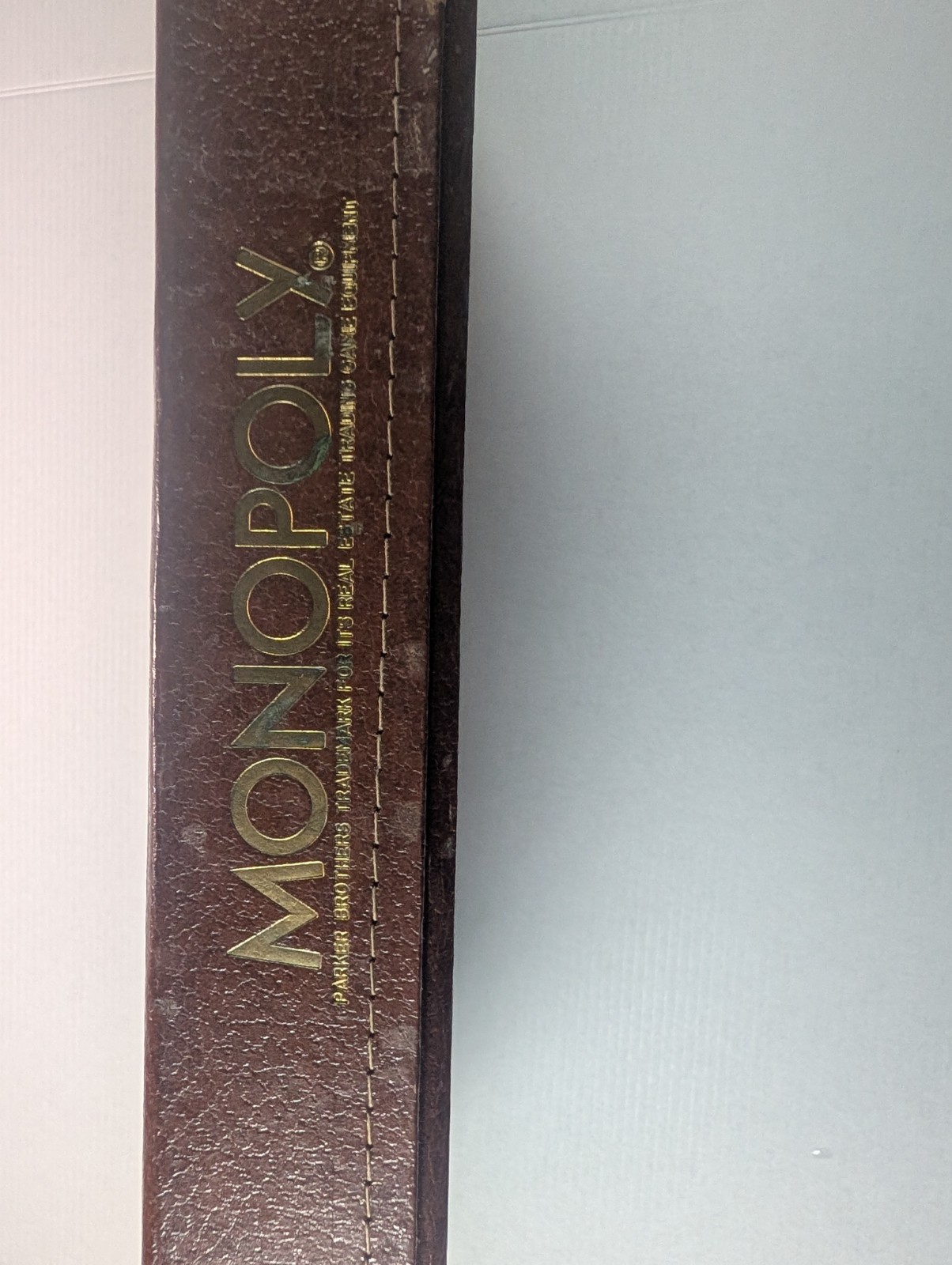 VINTAGE Monopoly Board Game 1974 Faux Leather Case Special Edition