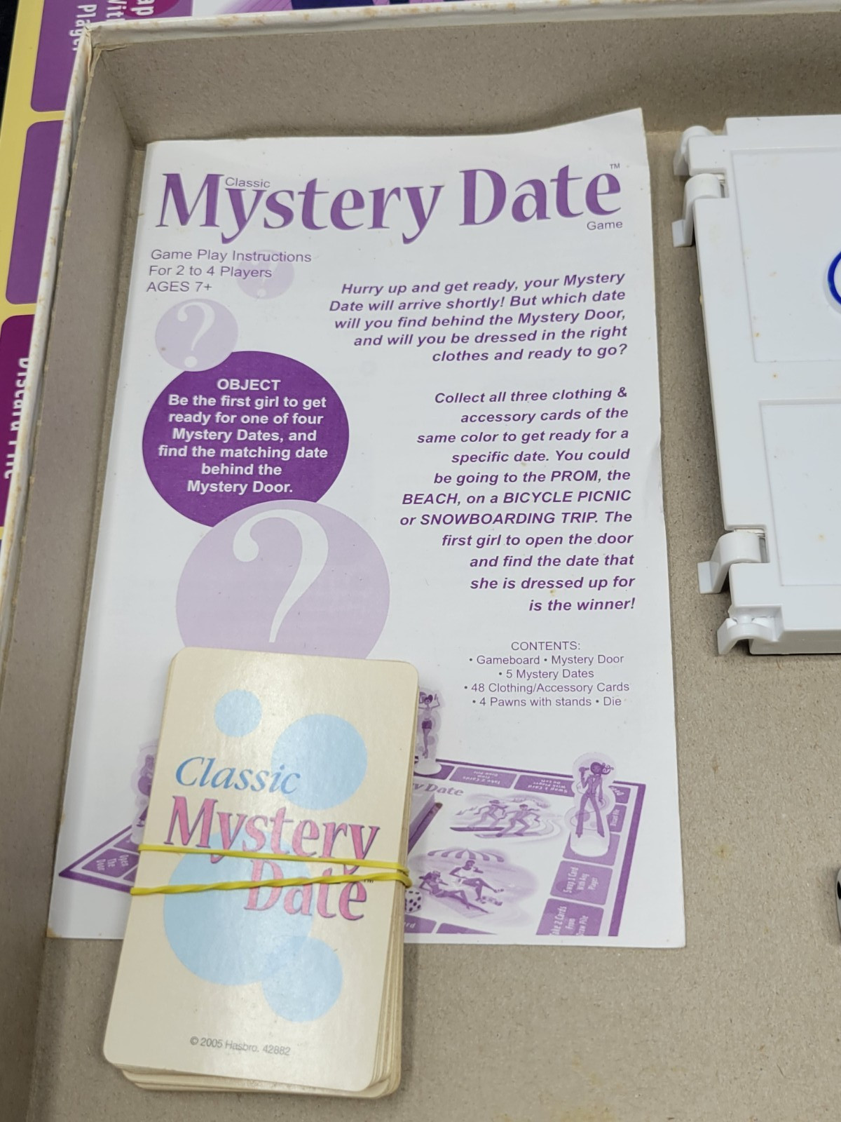 Classic Mystery Date Board Game 2005 Milton Bradley MB – Complete