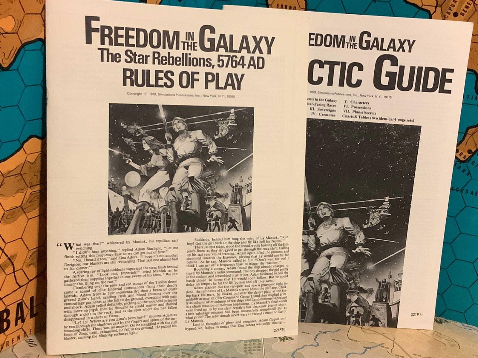 Freedom in the GALAXY PINK MAP Edition Unpunched SPI 1979