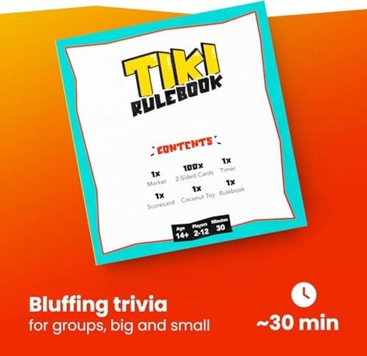 Tiki Knockout: Bluff Your Way to Victory – Team Building & Party Board Games –