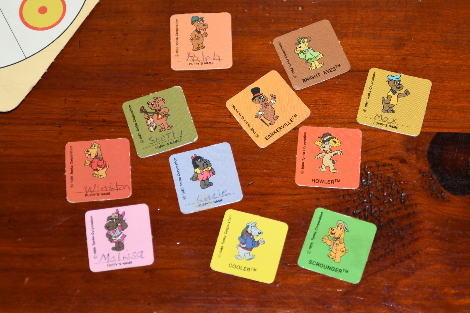 Vtg Pound Puppies Pooch On The Loose Replacement Parts Spinner & Instructions