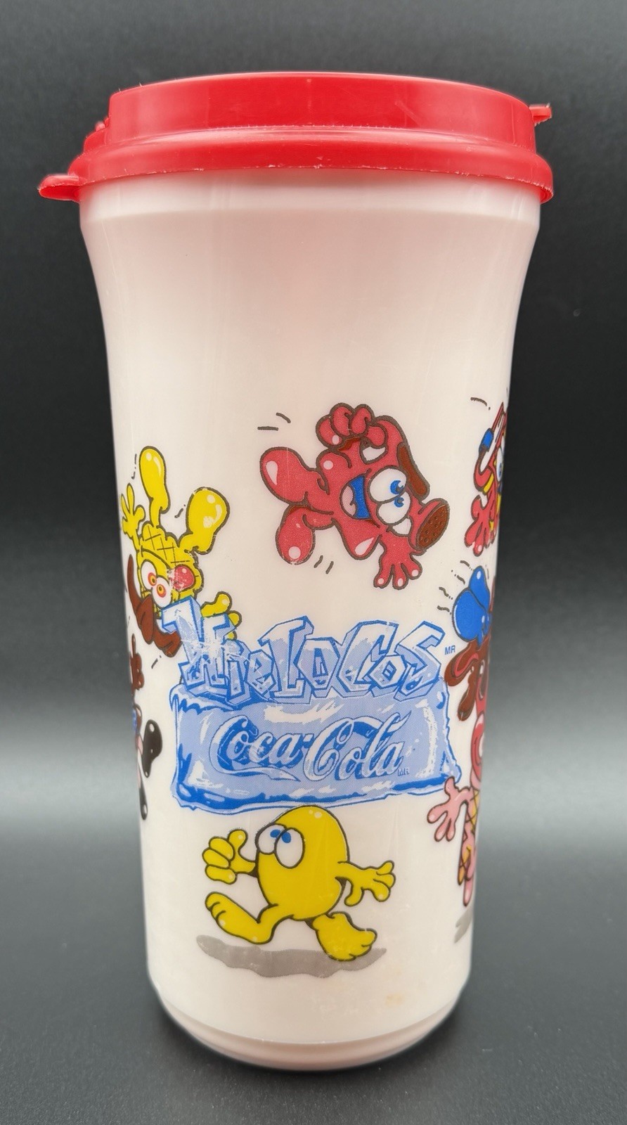 Classic Hielocos Coca-Cola 32 oz Promotional Cup Crazy Bones– 1990s Mexico