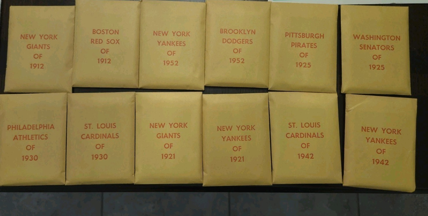 Vintage APBA World Series Baseball Game Complete 12 Teams + 1941 Flyer Ephemera