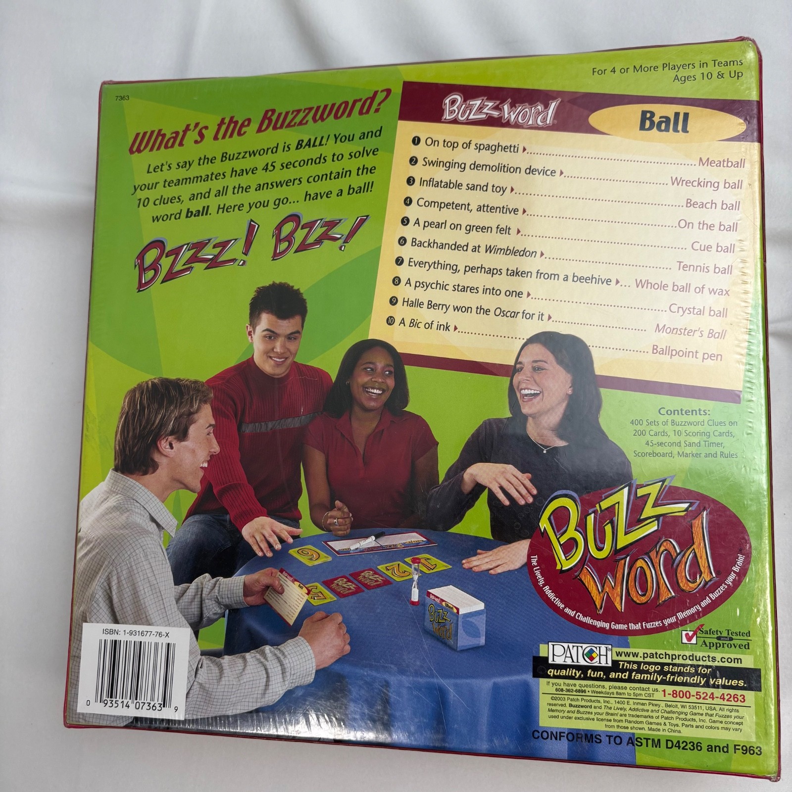 Buzzword Patch Products Party Board Game 2003 Sealed New Complete