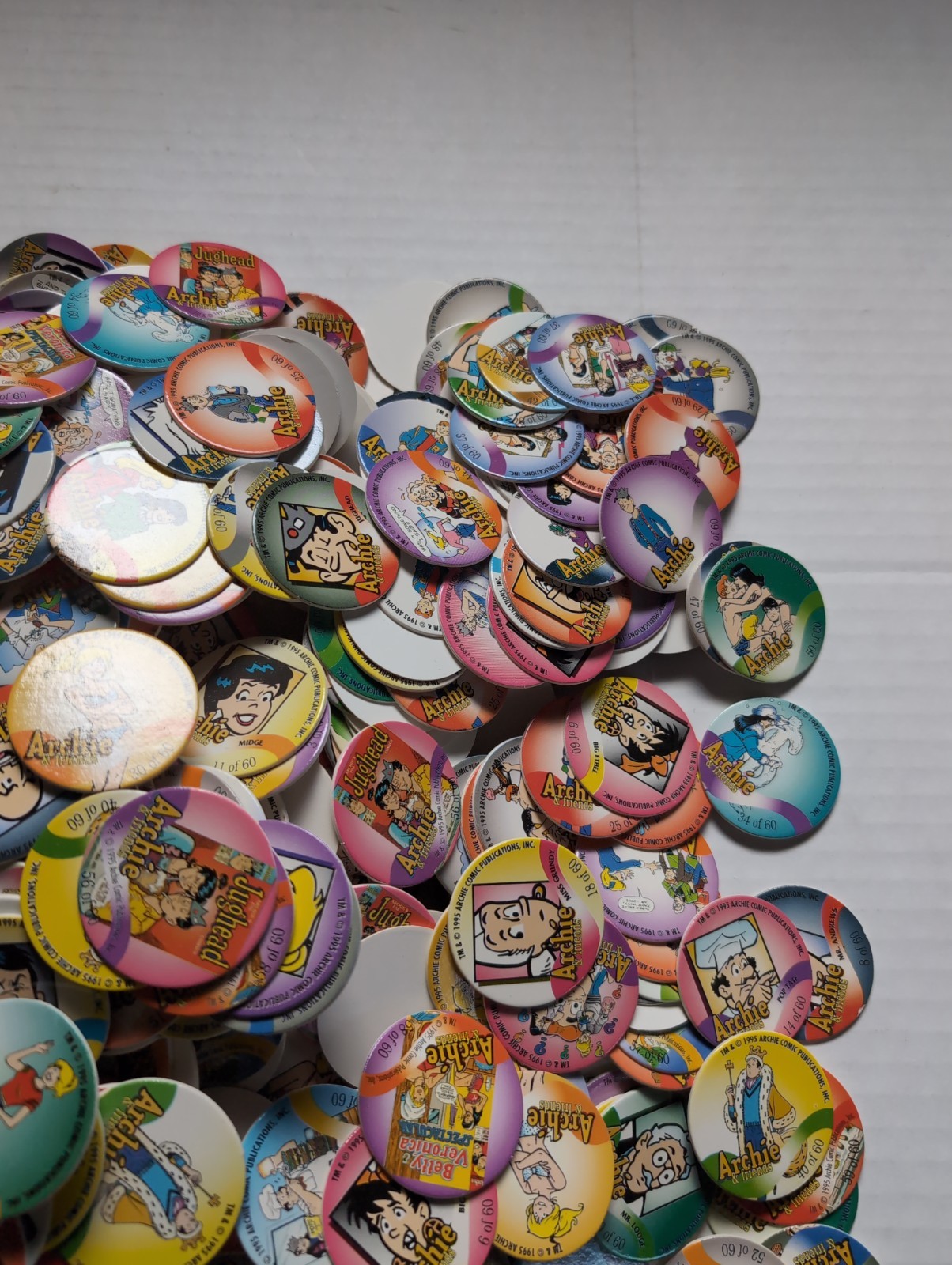 Pogs Pog Lot Archie Mix Lot Of 1000