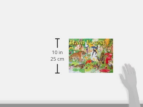 Floor Puzzle 48 Piece Jumbo Jigsaw 2 x 3 Feet Rainforest Kids Melissa Doug