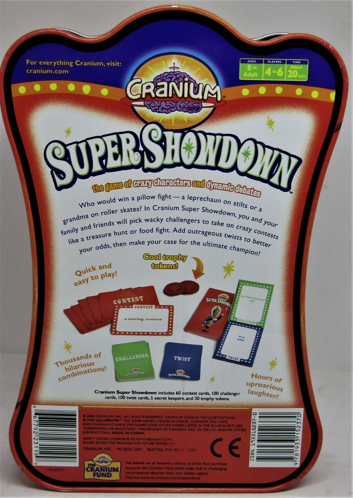 Cranium Board Game Super Showdown Family Card Board Game Fun.B206