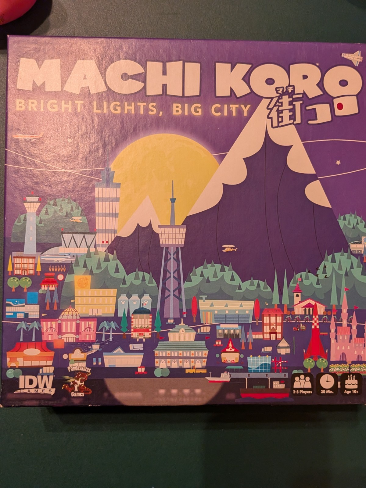 New Inside Machi Koro Bright Lights City Building Complete Board Game: Box Wear