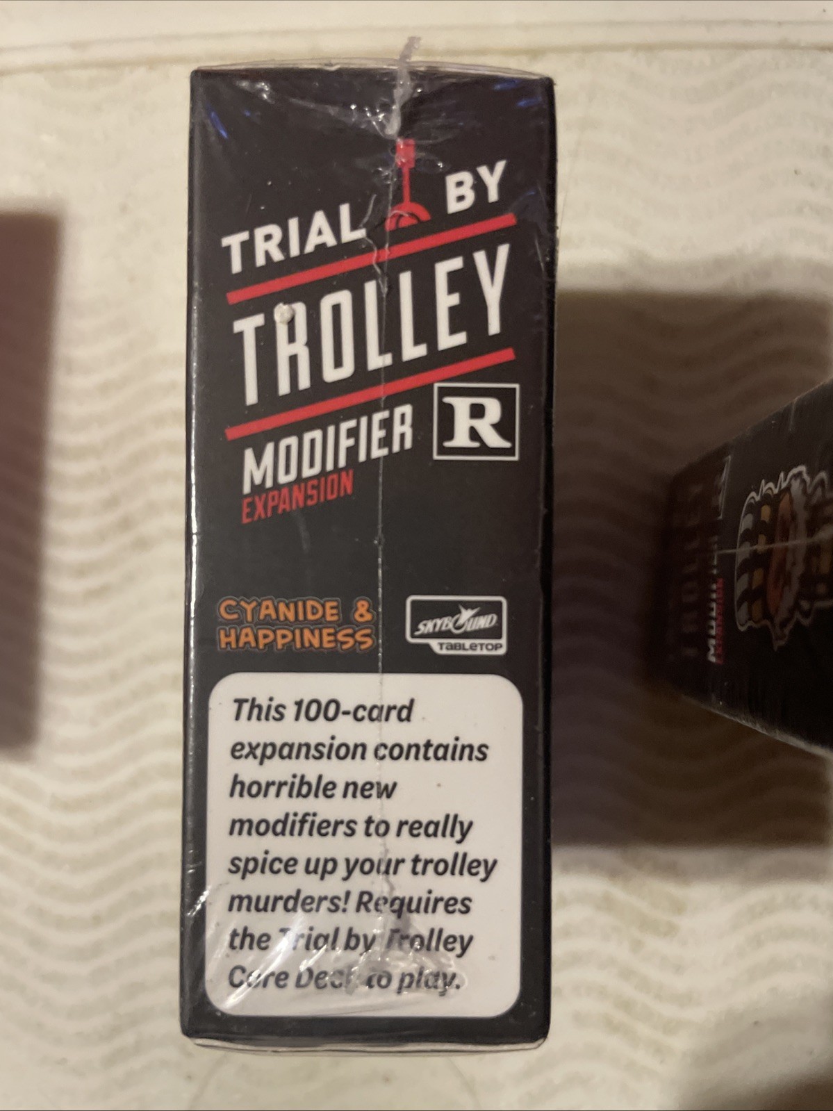 TRIAL BY TROLLEY MODIFIER EXPANSION R CARD GAME 2020 CYANIDE & HAPPINESS NEW