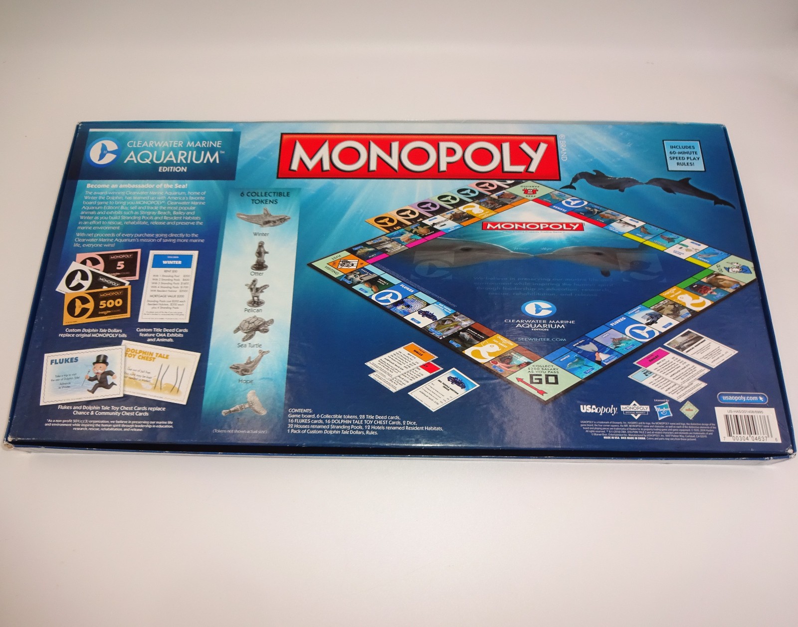 Monopoly Clearwater Marine Aquarium Edition Game Dolphin Tale Movie Winter Hope