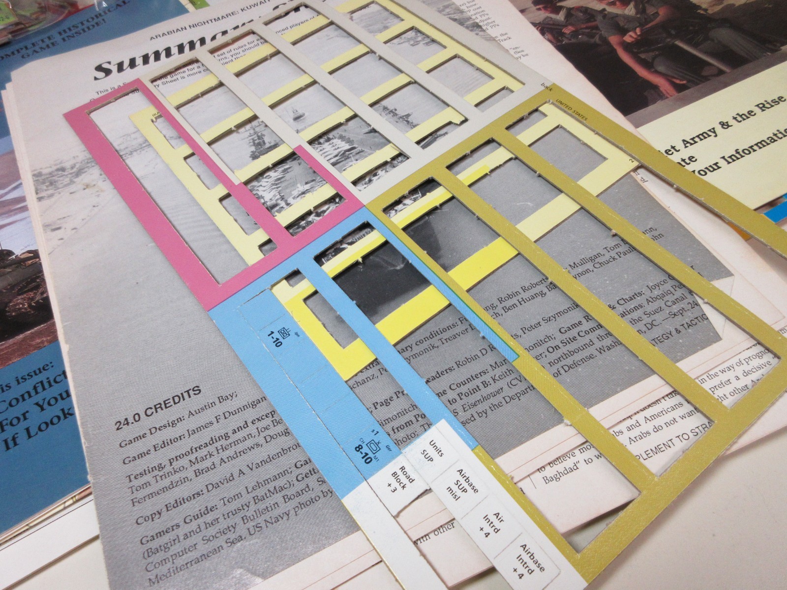 LOT OF 3 Strategy & Tactics/Decision Magazine War games # 139 144 147 PUNCHED