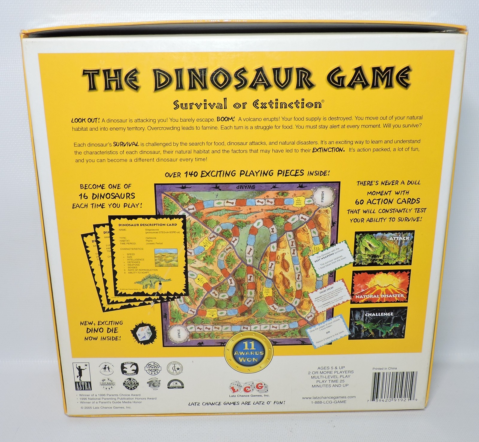 The Dinosaur Board Game 2005 Survival or Extinction 100% COMPLETE, Latz Chance