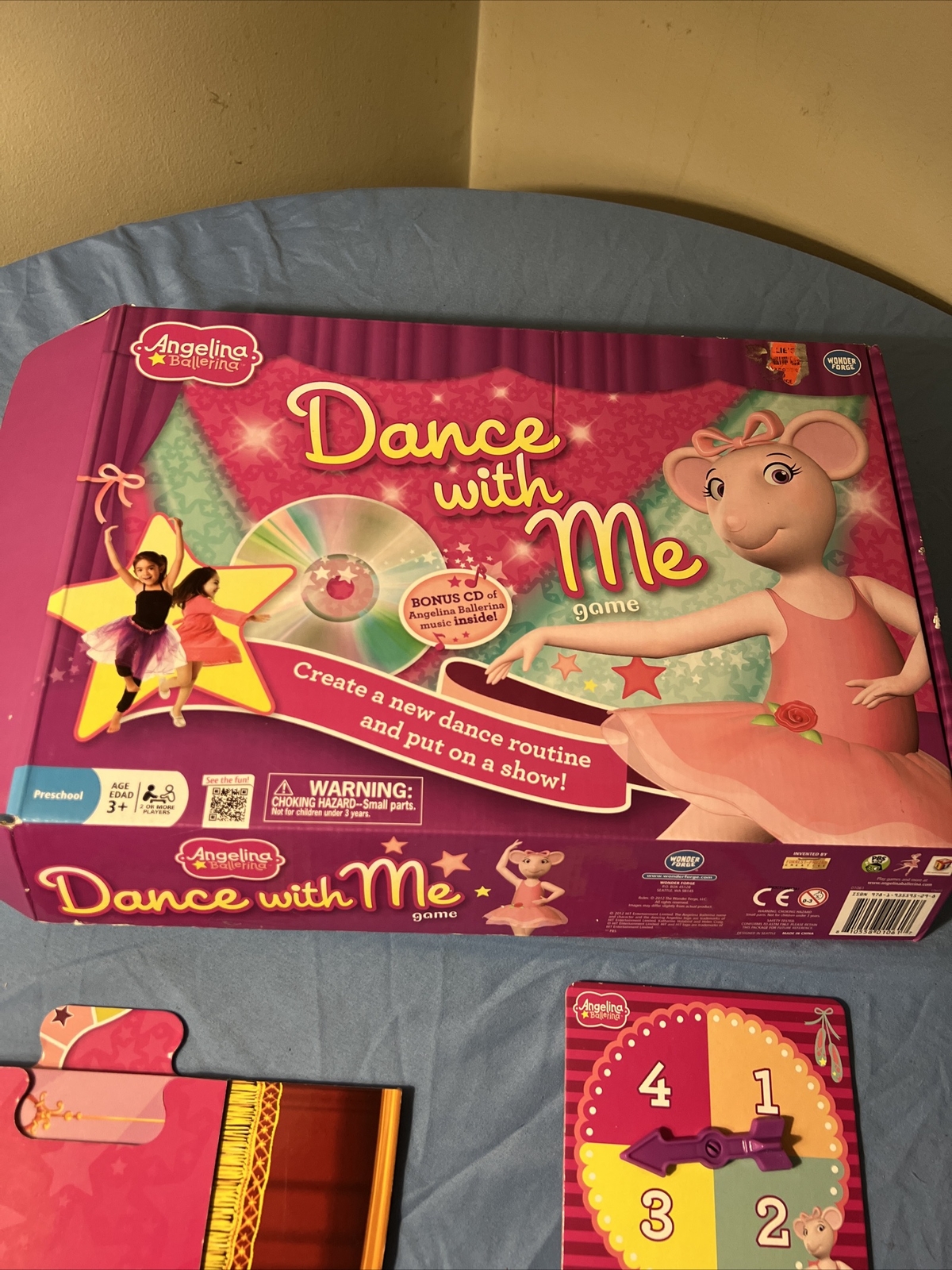 Angelina Ballerina Dance With Me Game Ages 3+ Bonus CD Included Wonder Forge