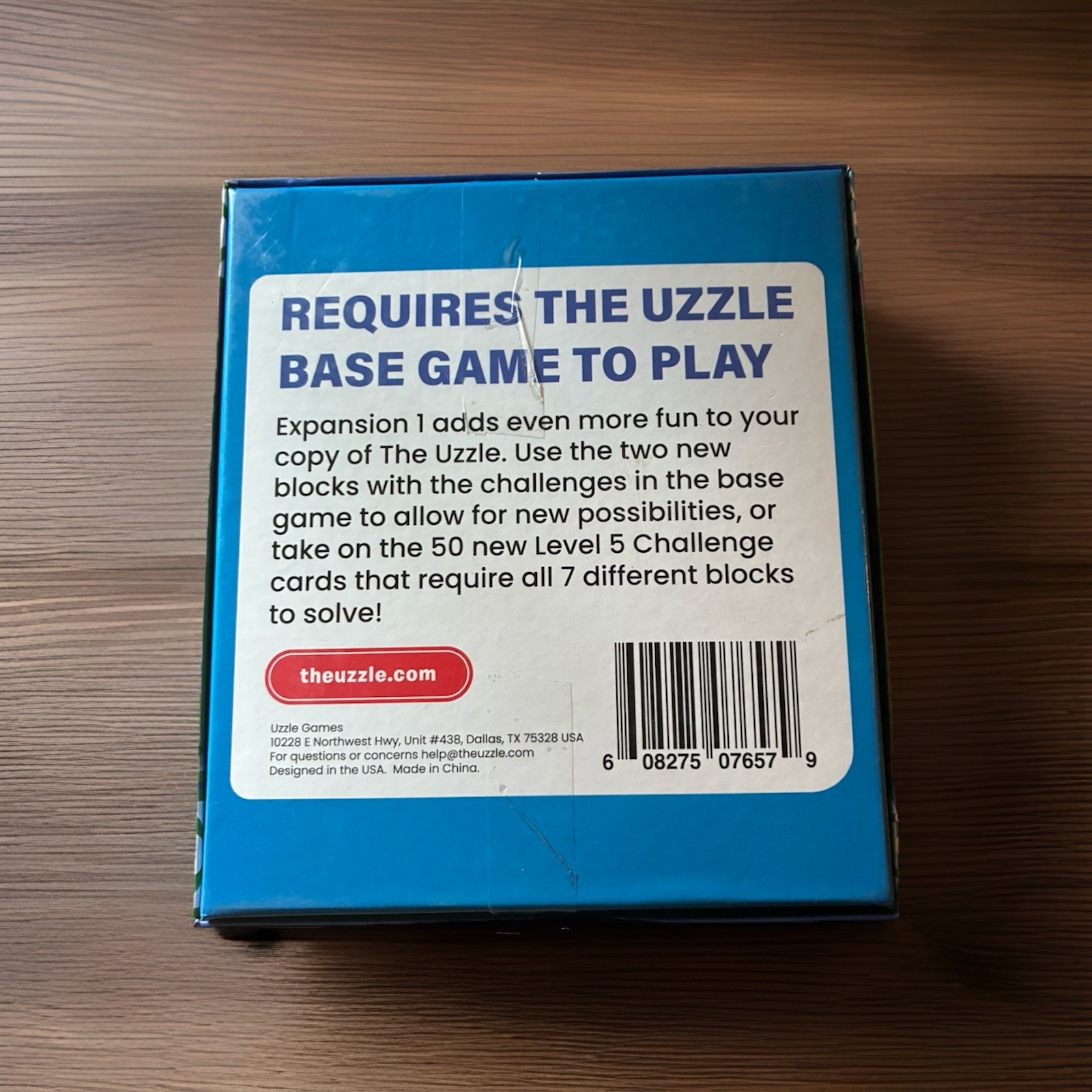 THE UZZLE Expansion 1 BLOCK Puzzle Board Game for Adults & Kids Ages 4+