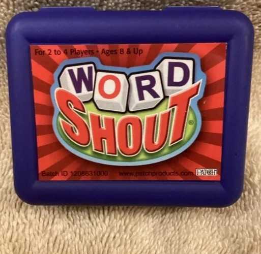 Patch Products Word Shout travel dice Game VG+ w/instructions