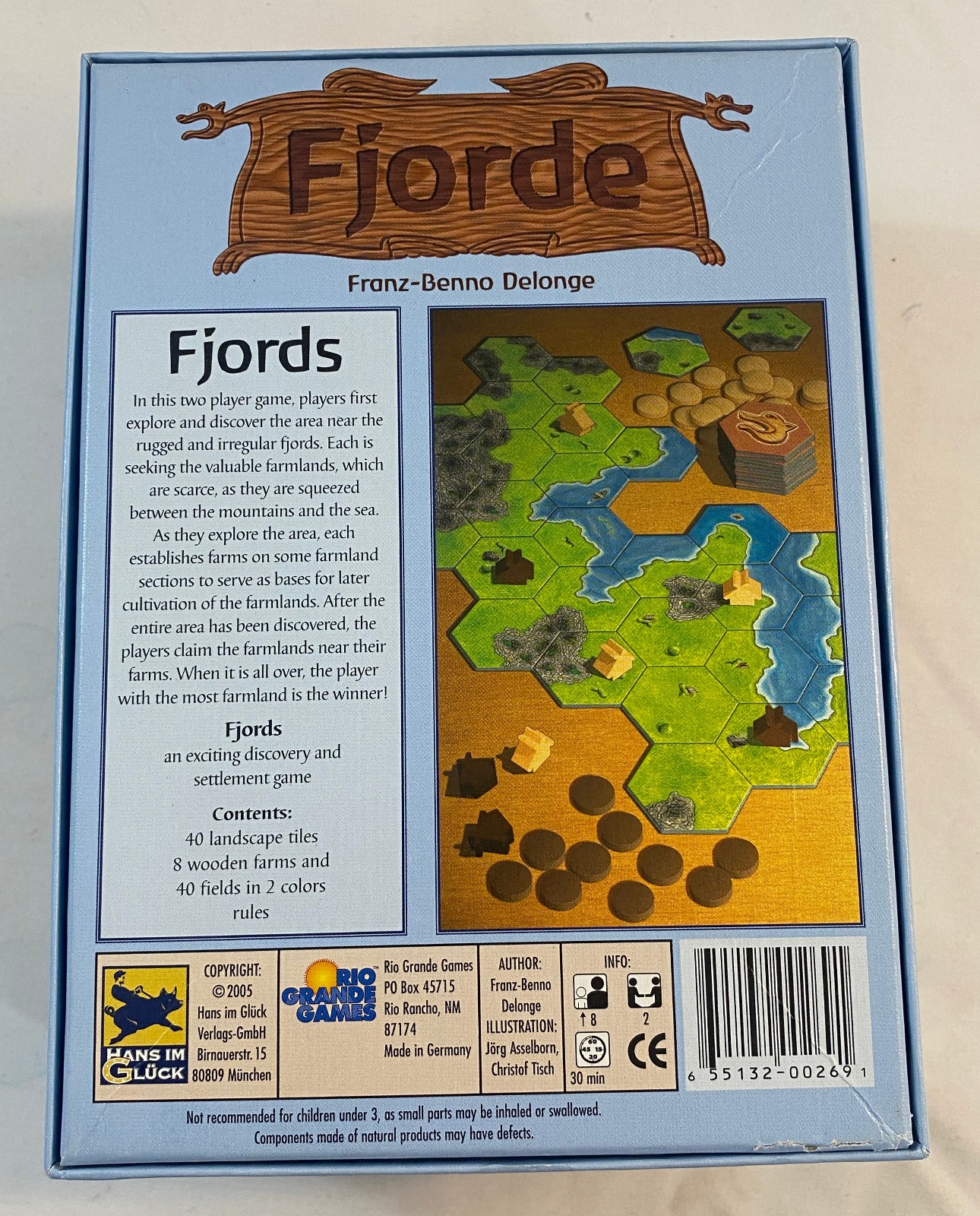 Fjords Strategy Tile Board Game Rio Grande Games