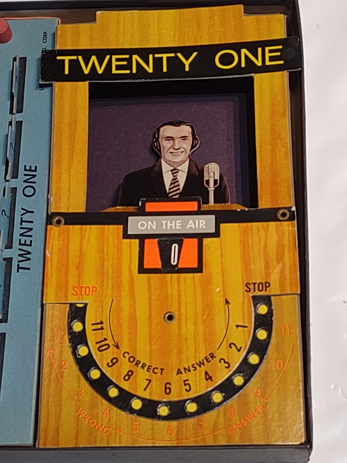 Vtg 1950s “Twenty One” TV Quiz Board Game-Lowell-Incomplete