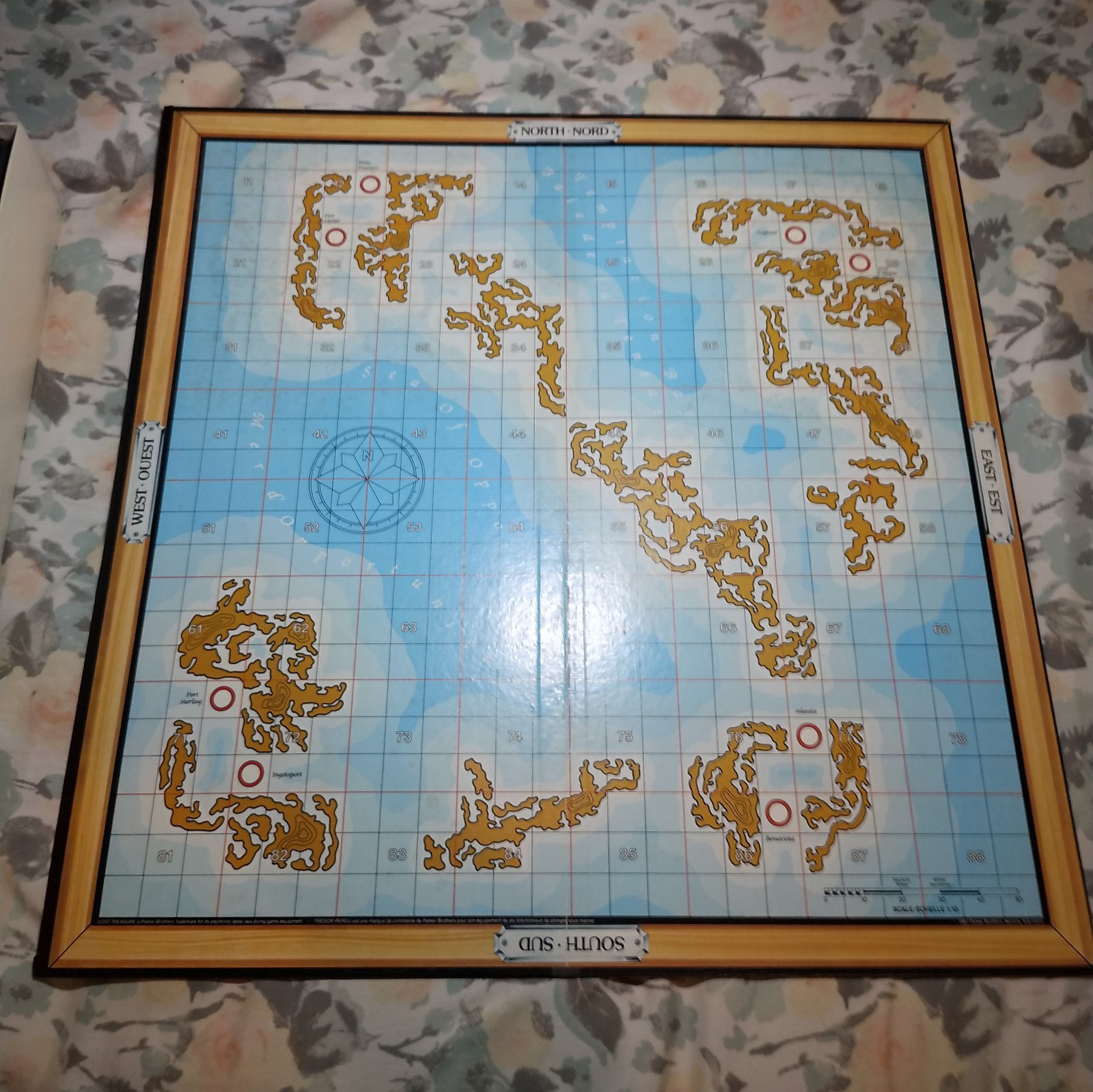 Vintage 1982 Lost Treasure Board Game Parkers Brothers Deep Sea Diving