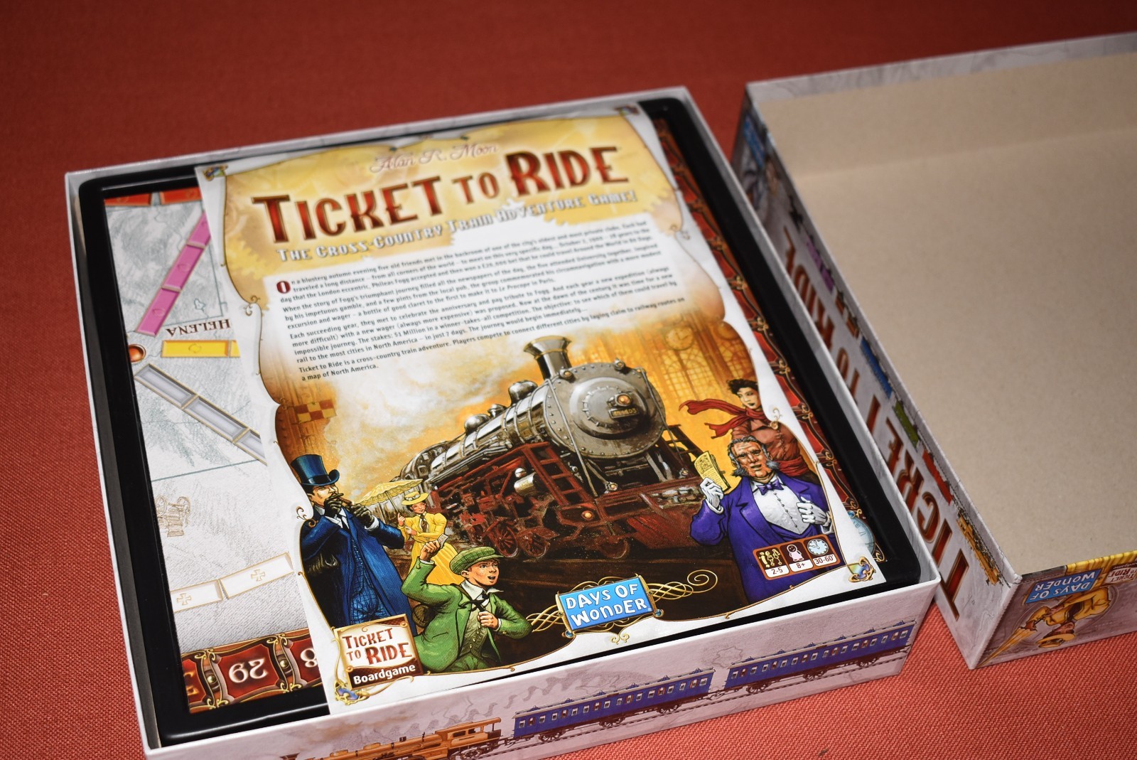 Days of Wonder Ticket To Ride by Alan Moon Train Adventure Board Game – Complete